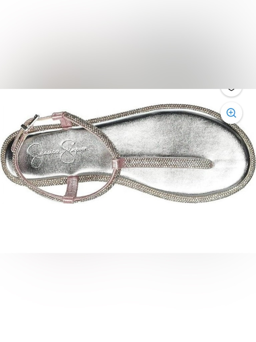 Jessica Simpson Oliara Women's Flat T-Strap Sandals
Rhinstone Sz 11 festive